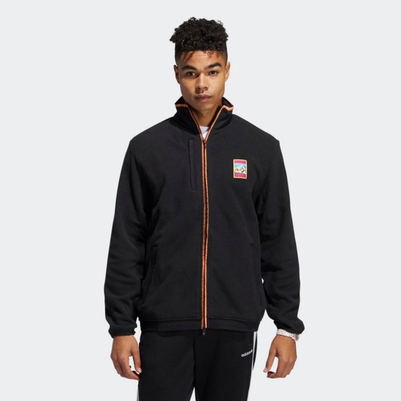 $90 Adidas AdiPlore Polar Fleece Adventure Jacket Men's Size LARGE GP1113 NWT - Picture 1 of 3